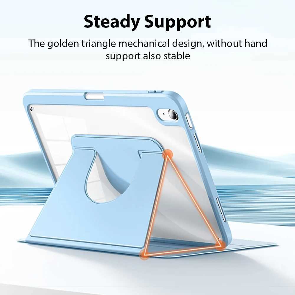 360 Rotation Magnetic Case For iPad Pro Air 13 11 5 4 M3 M4 2025 129 12 9 Case Funda For iPad 9th 8th 7th 102 Mini 6 7 Cover H251210