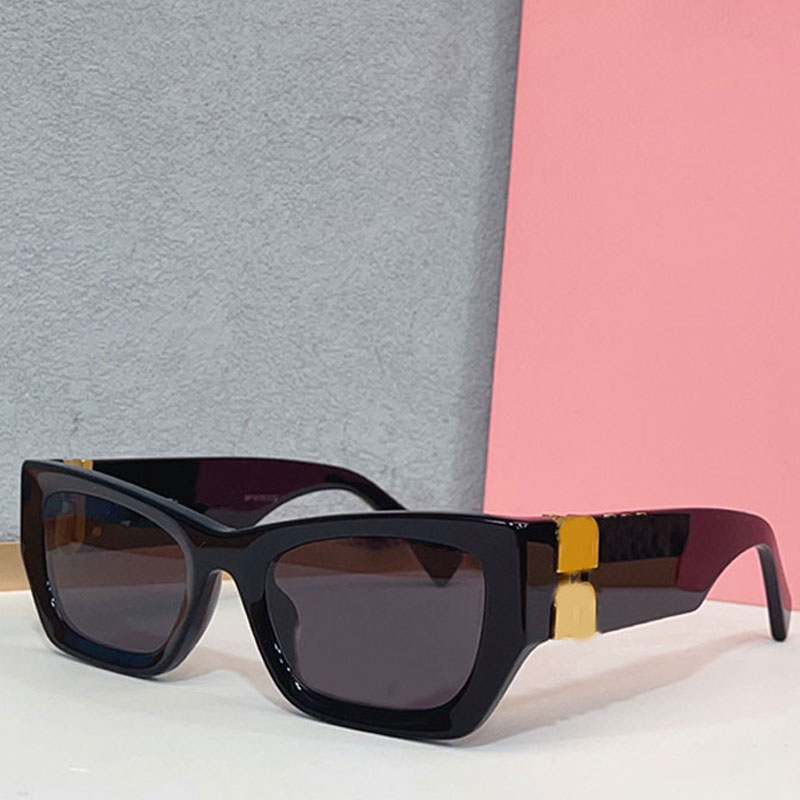 Fashion Women Cat Eye Sunglasses Designer Simple Trendy Acetate Fiber Glasses For Outdoor Street Photography Versatile UV400 Protective Belt Box Top Quality MU09