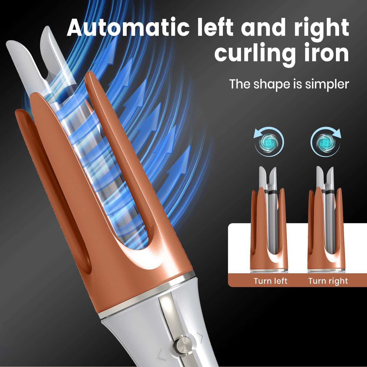 Automatic Curling Iron Large Curl Negative Ion Hair Styling Tool for Women Damage Free Hair Curling Wand Big Wave HairT251210