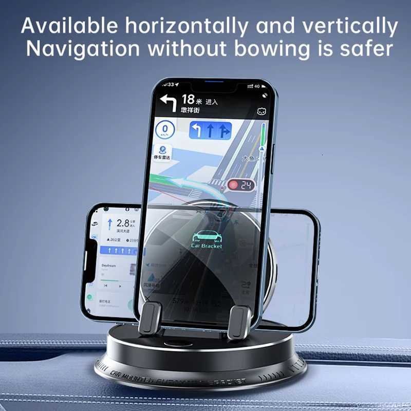 Dashboard Car Cell Phone Holder 360 Rotation Phone port Cradle Stand Car Autobile Bracket for iPhone Android Mini Pad C251210