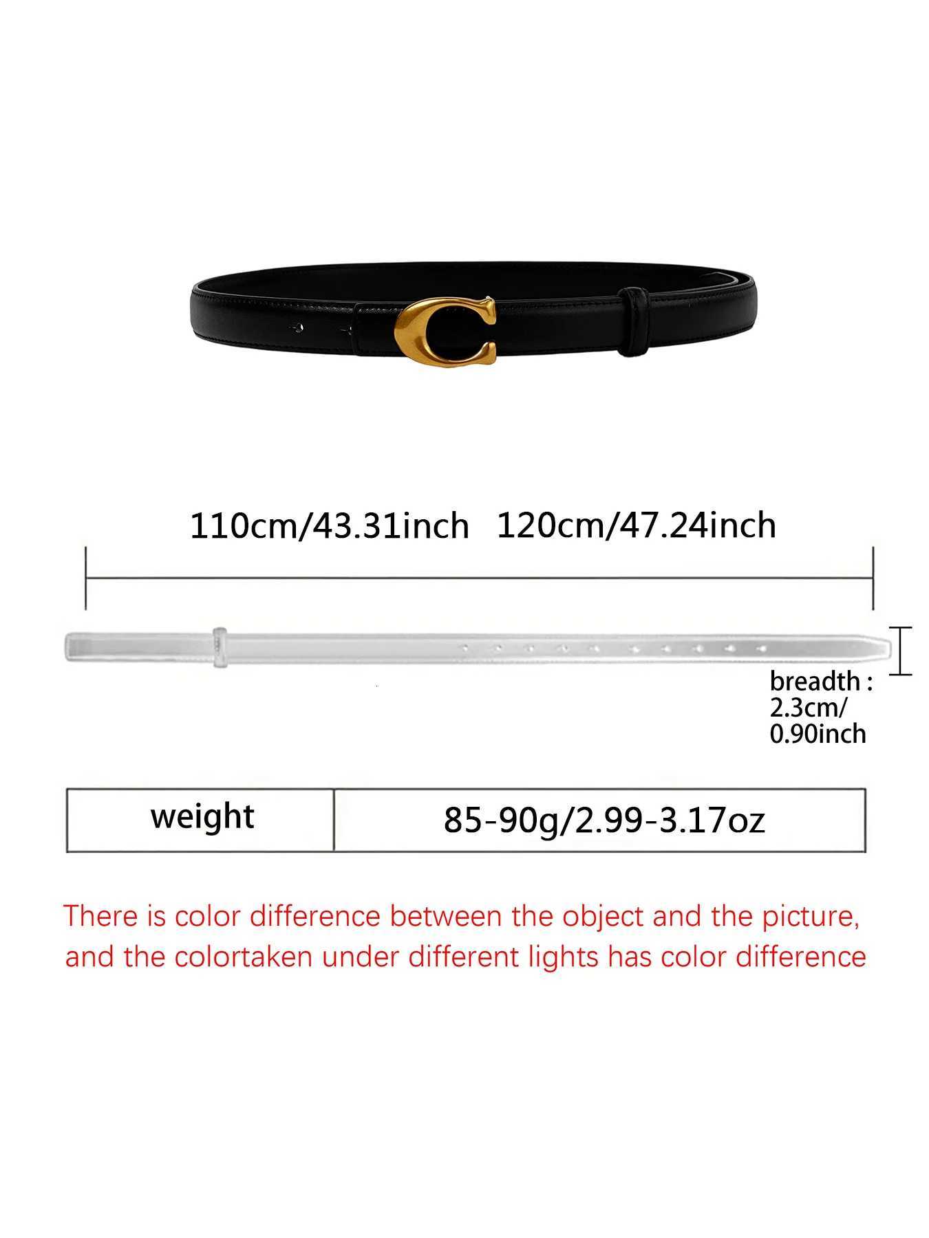 Luxury New Design Sensation Womens C Letter Belt Celebrity Style Luxury Vintage Metal Buckle Slim Trendy in Multiple Colors Y251210