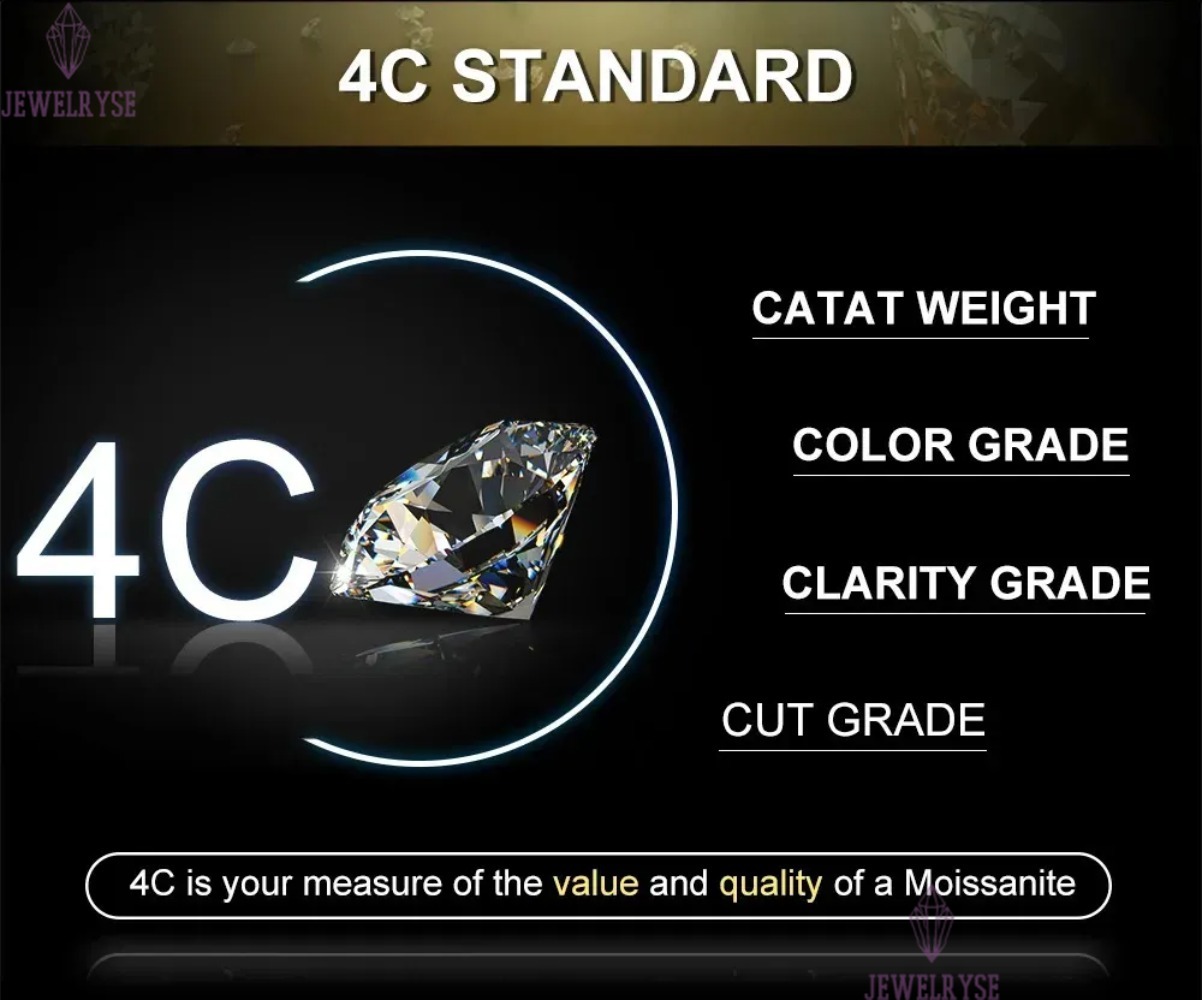 925 Sterling Silver Iced Out Hip Hop Jewelry VVS Moissanite Diamond Four Leaf Clover Bracelet Bangle Men