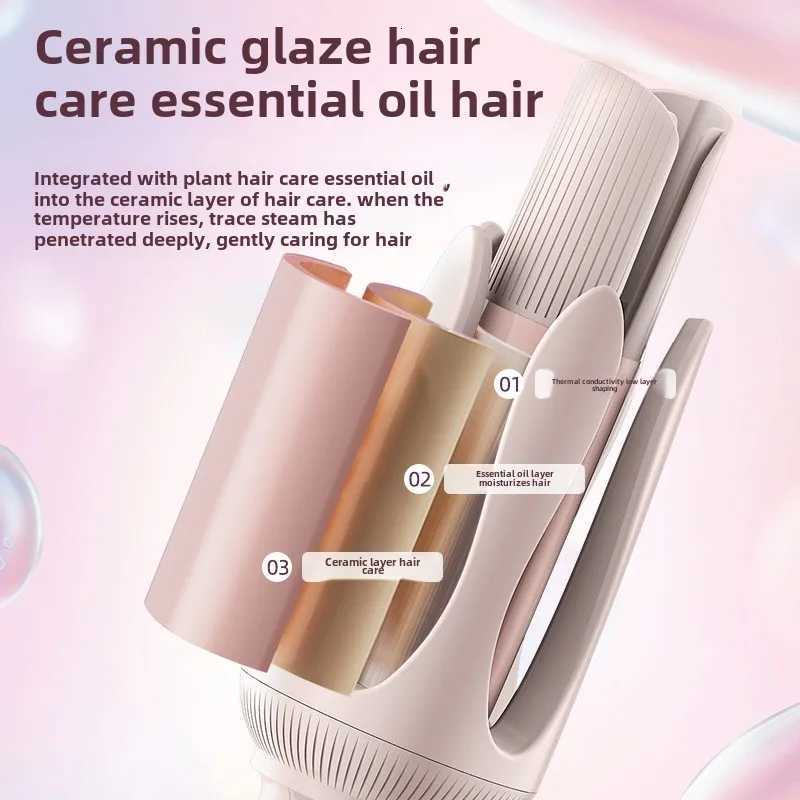Advanced Hair Curling Iron New Hair Curler with LED Display Anti-Tangle Auto-Off Protable Curling Wand for Home and Travel UseT251210