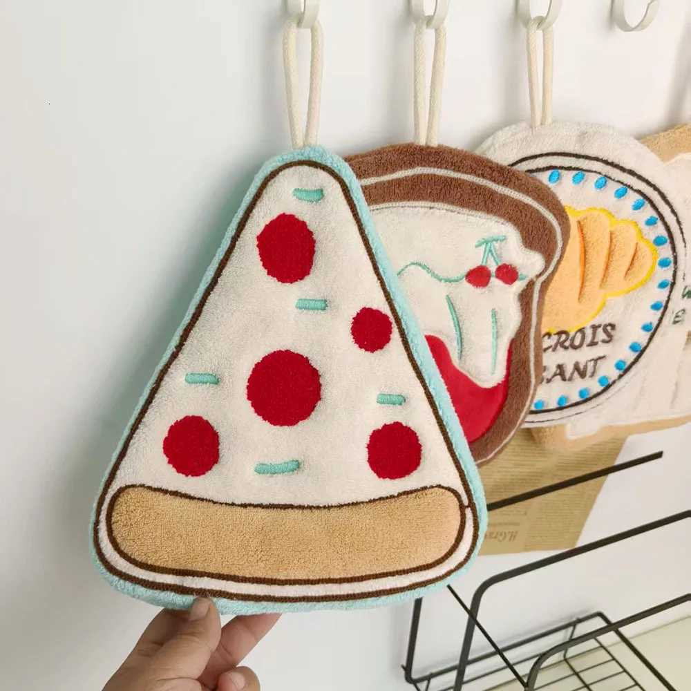 Cute Hand Towels for Kitchen BathroomSuper Soft Hand Dry Towels with Hanging Loops Highly Absorbent Coral Fleece Tea Towels C251210