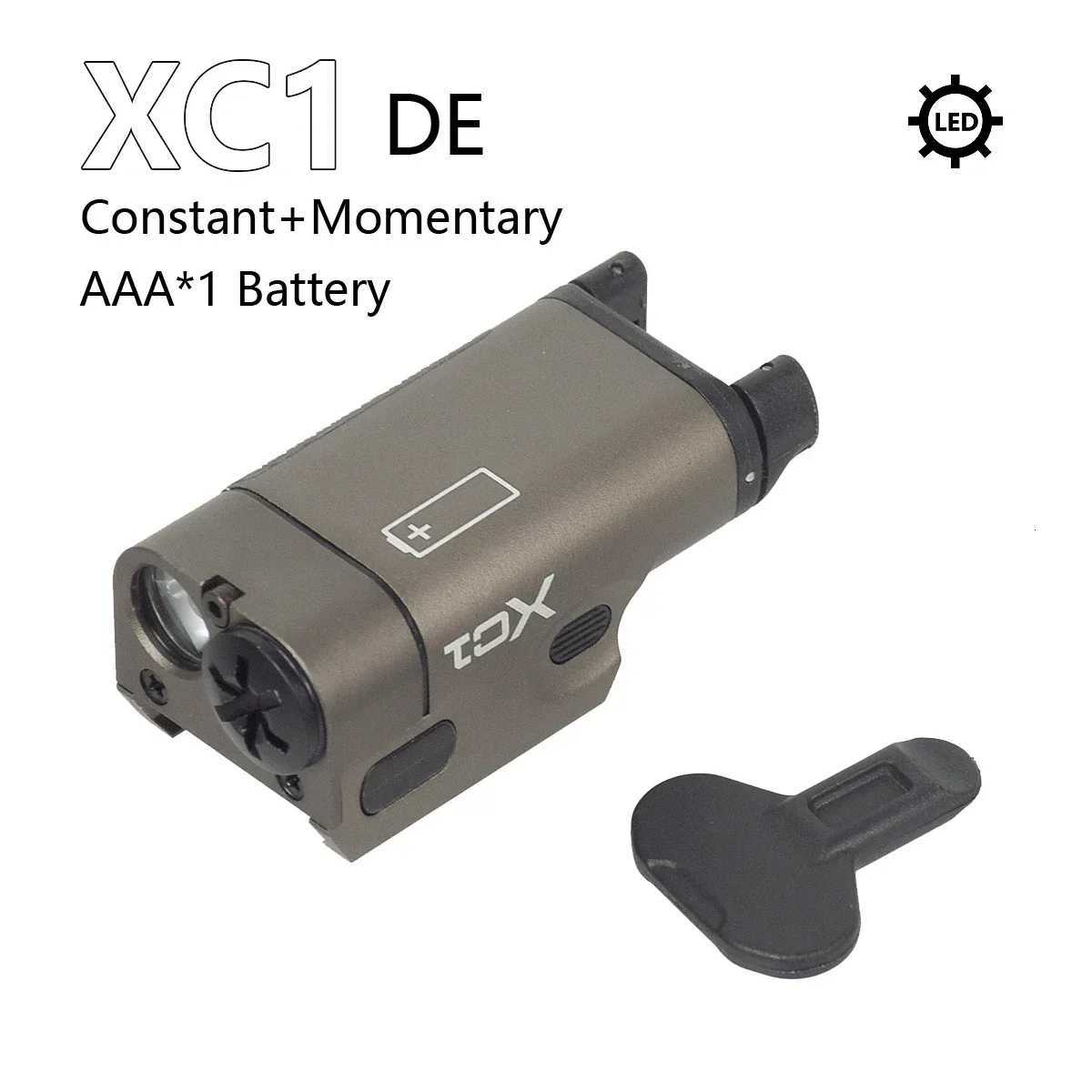 Tactical SureFire XC1 LED Flashlight Constant Momentary Scout Light Glock 17 18C 19 Airsoft Weapon Gun Light Lanterna Z251210