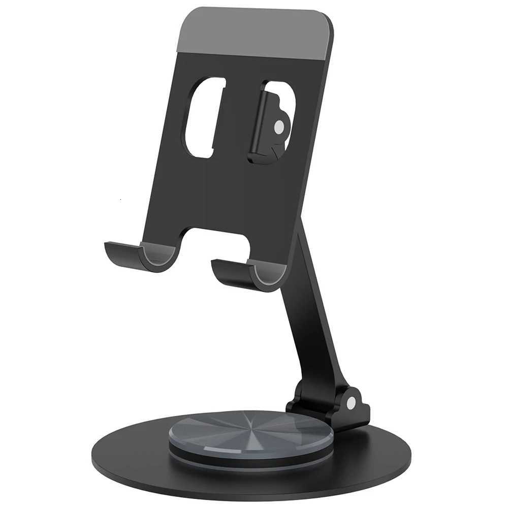 Metal 360 Rotating Desk Mobile Phone Holder Stand for iPhone Cellphone Smartphone Mobile Phones Ipad Telephone Reader C251210