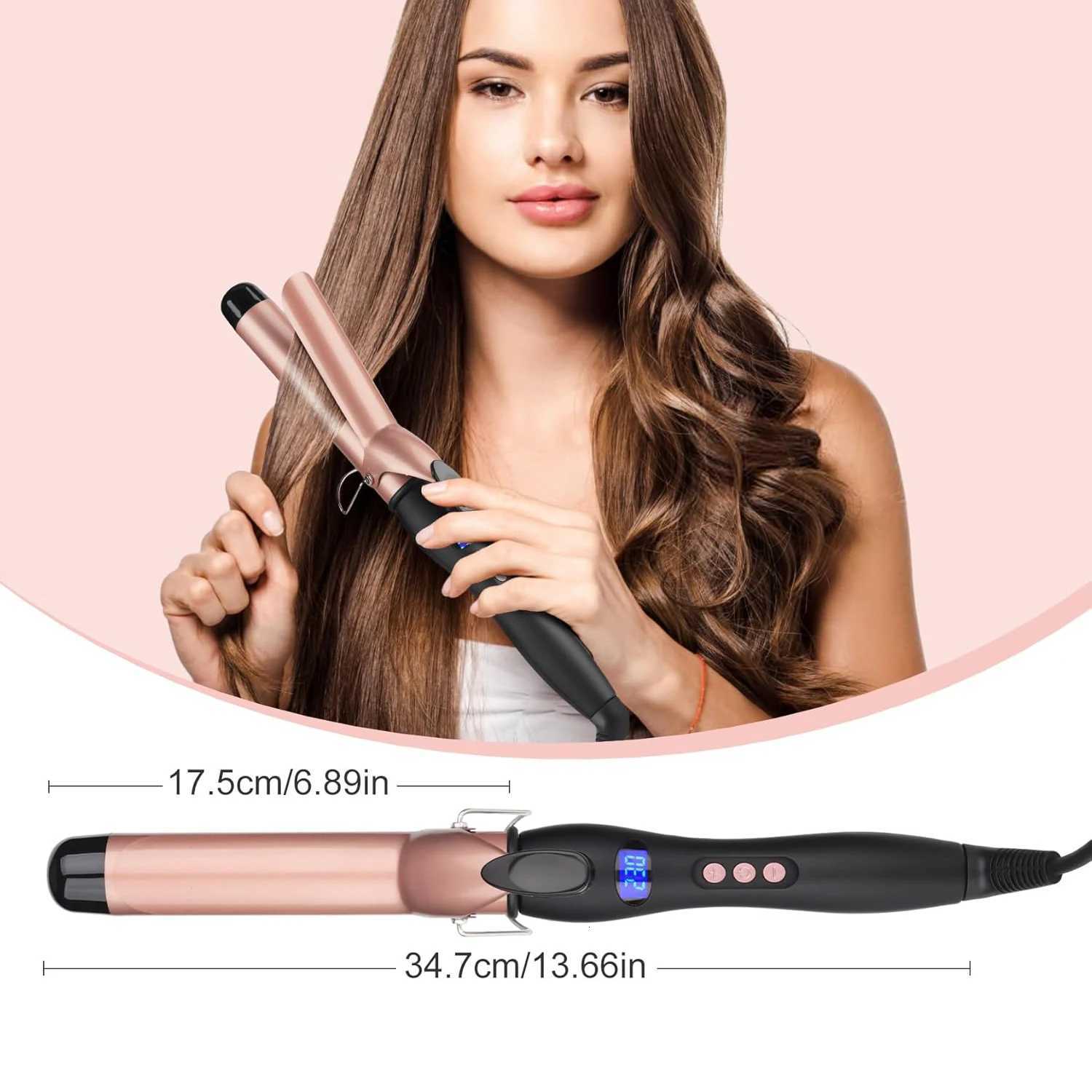 25mm Clip Hair Curler Equiped With LED Temperature ControllerT251210