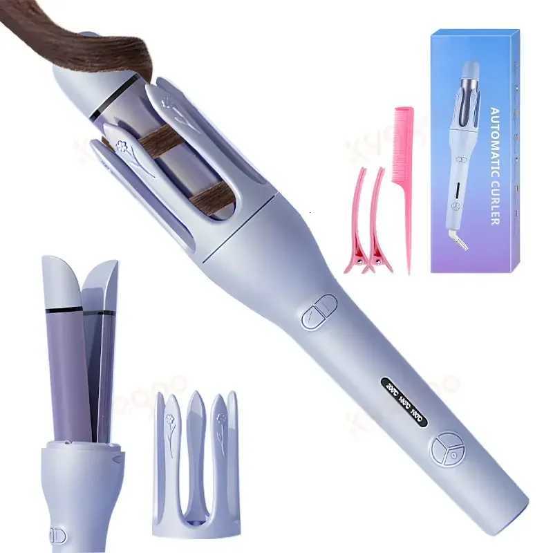 Auto Rotating Hair Curler Anti-Tangle 2-in-1 Automatic Curling Iron Wand and Straightener Flat Iron Automatic Hair CurlerT251210
