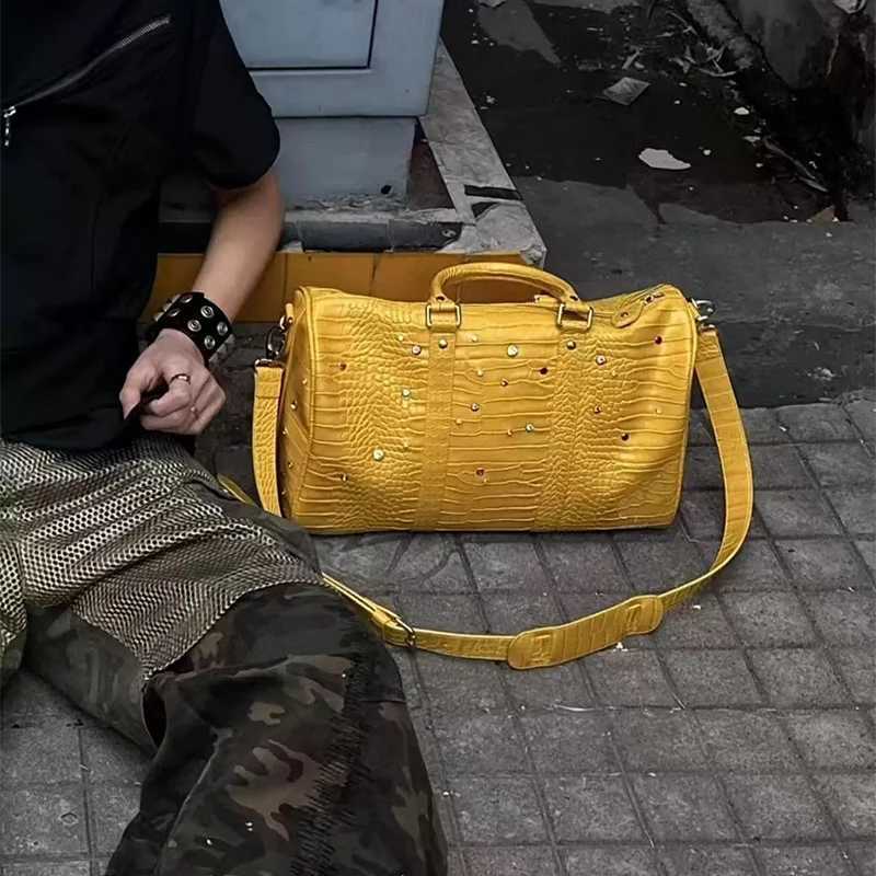 Large Capacity Travel Duffels Storage Bagodile Pattern Color Diamds Crossbody Shoder BagCmuter Street Trend Tote Bag Y251209