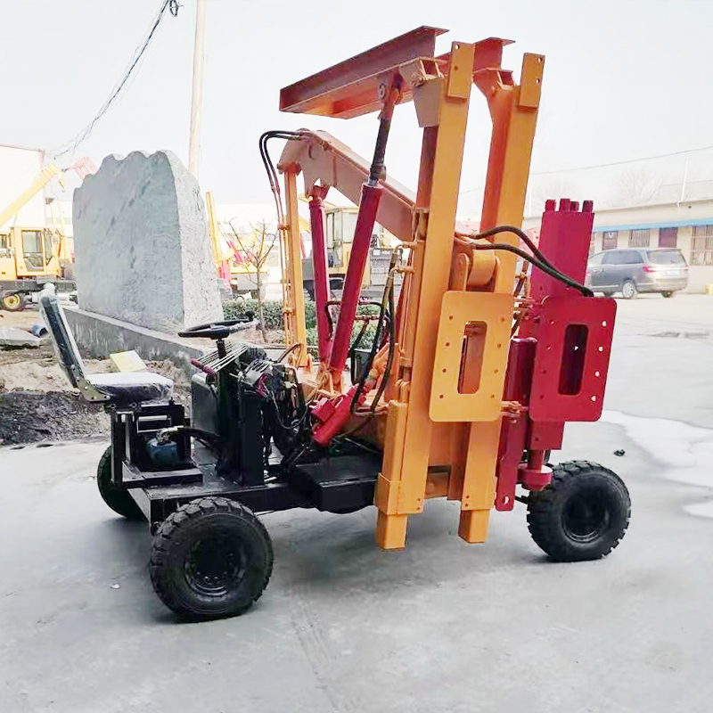 Innovative Solar Guardrail Pile Driver | High Efficiency Featuring Hammer Pump and Durable Engine Core