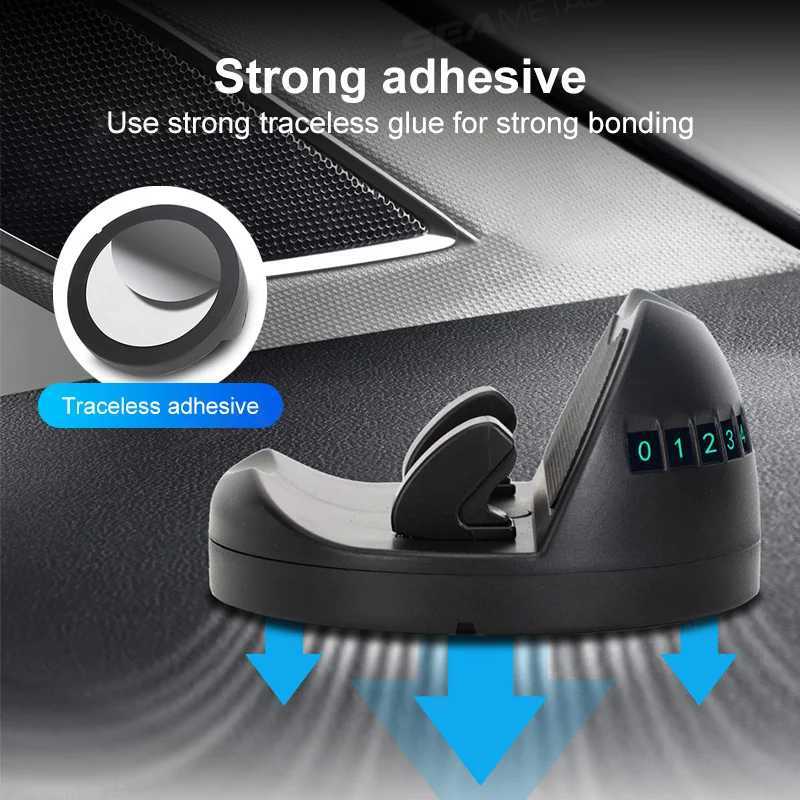 SEAMETAL Dashboard Car Phone Holder 360-Degree Rotation -Up Phone Mount Stable Universal Auto Phone Stand with Number Plate C251210