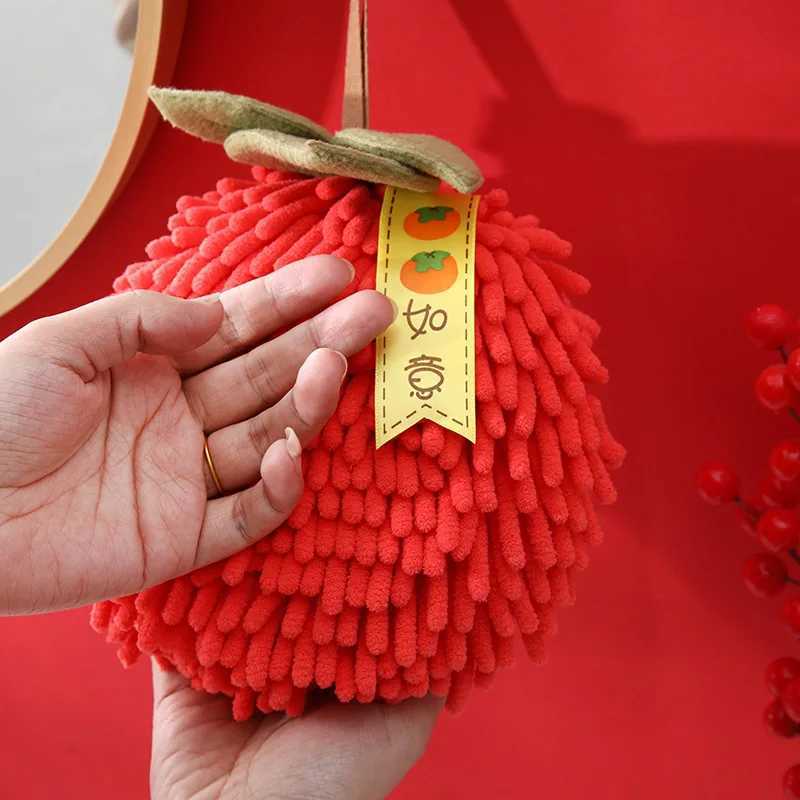 New Year Day Celebration Kitchen and Bathroom Hand Wiping Cloth Hanging Thickened Absorbent Handball C251210