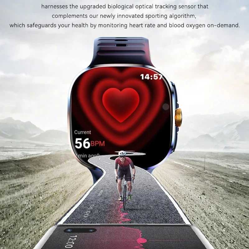 5G/4G Full Network Smart Watch Men 240 inch AMOLED Sn 8GB128GB RAM 900W Camera GPS WIFI Google APPS Android 90 SmartwatchXJ251210