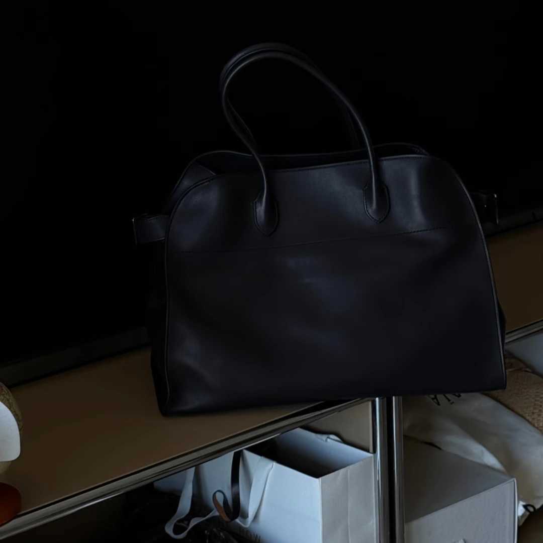 Soft B Cowhide Shoder Bag Margaux15 Quality Leather Large Capacity Casual Handbag Suede Margaux 15 Tote Bag Classic Y251209