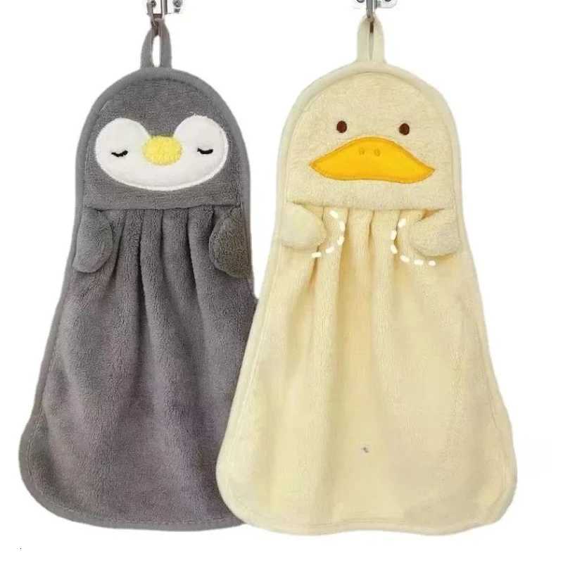3pcs Cartoon Penguin Duck Hand Towel Washcloth Cute Small Towels Strong Water Absorption Bathroom Toilet Kitchen Hand Towel C251210