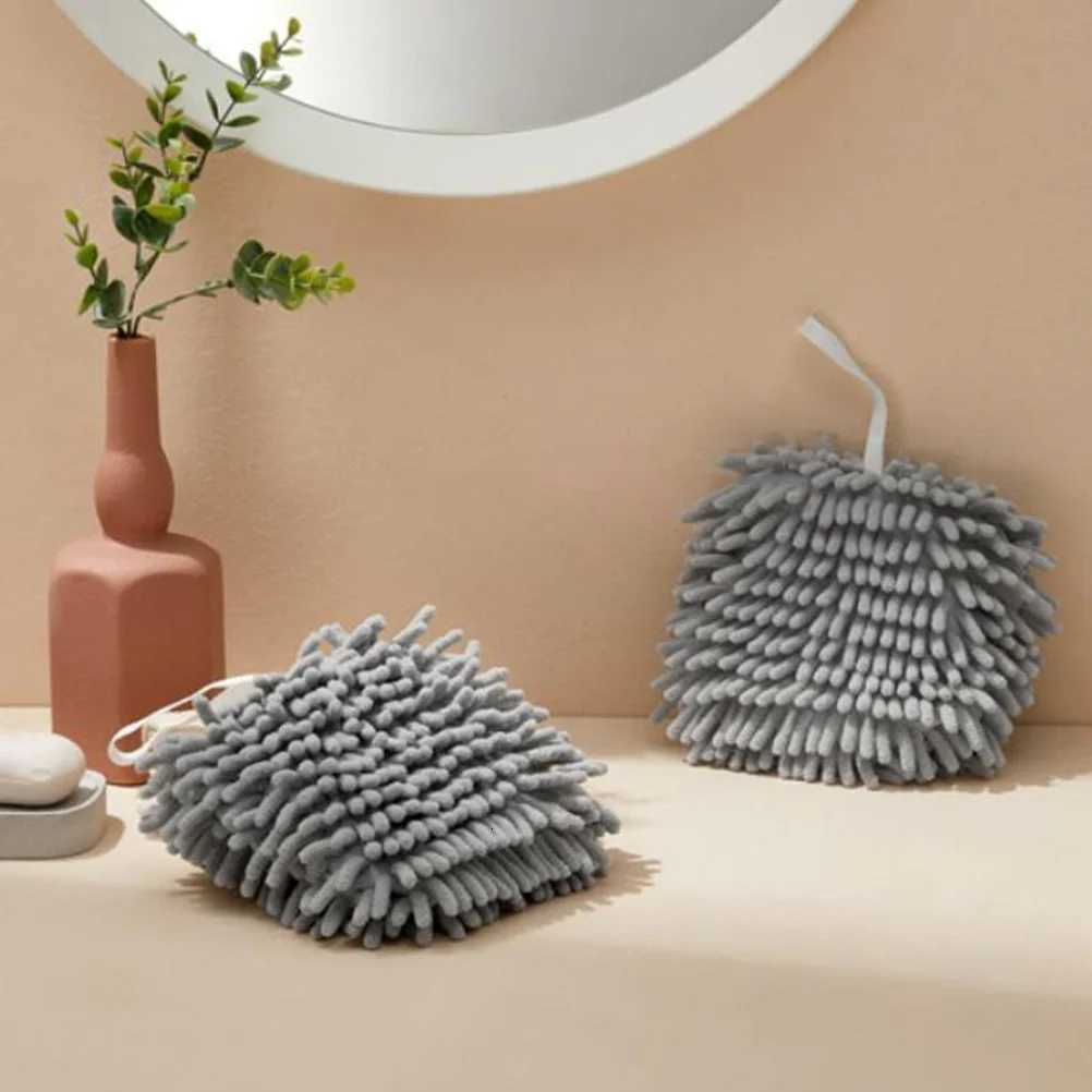 2pcs Hand Drying Chenille Hand Towels Quick Dry Bathroom Kitchen Kids Adult Use Portable Washable Soft Decorative Towels C251210