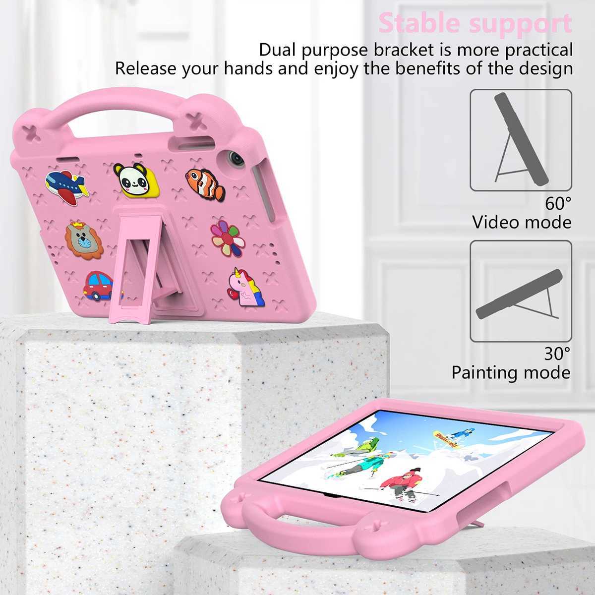Kids EVA Bear Stand Case for Galaxy Tab A9 87 X110 Tab A9Plus X216 S7 S8 T870 S9FE X510 11 Tab A8 S6 Lite Cover Funda H251210