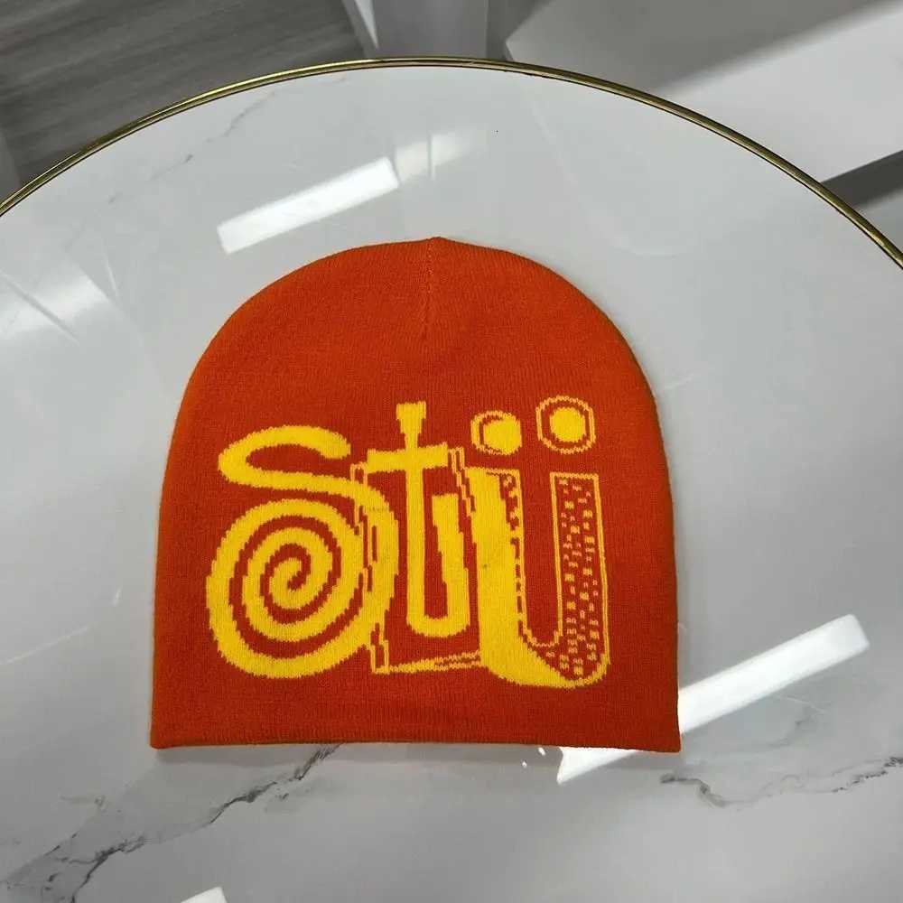 Luxury Letter Printing Knitting Cap Hat Gothic Warm Y2k Hip Hop Cap Ins Wool Acrylic Cold Cap Outdoor Y251209
