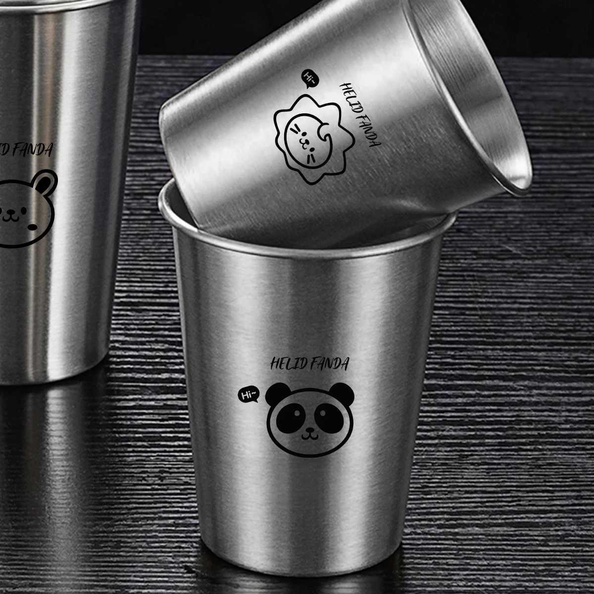 WORTHBUY 304 Stainless Steel Cup Stackable Metal Tumbler Cups Portable Durable Drinking Cup Beer Cup Milk Coffee Mug Drinkware C251210
