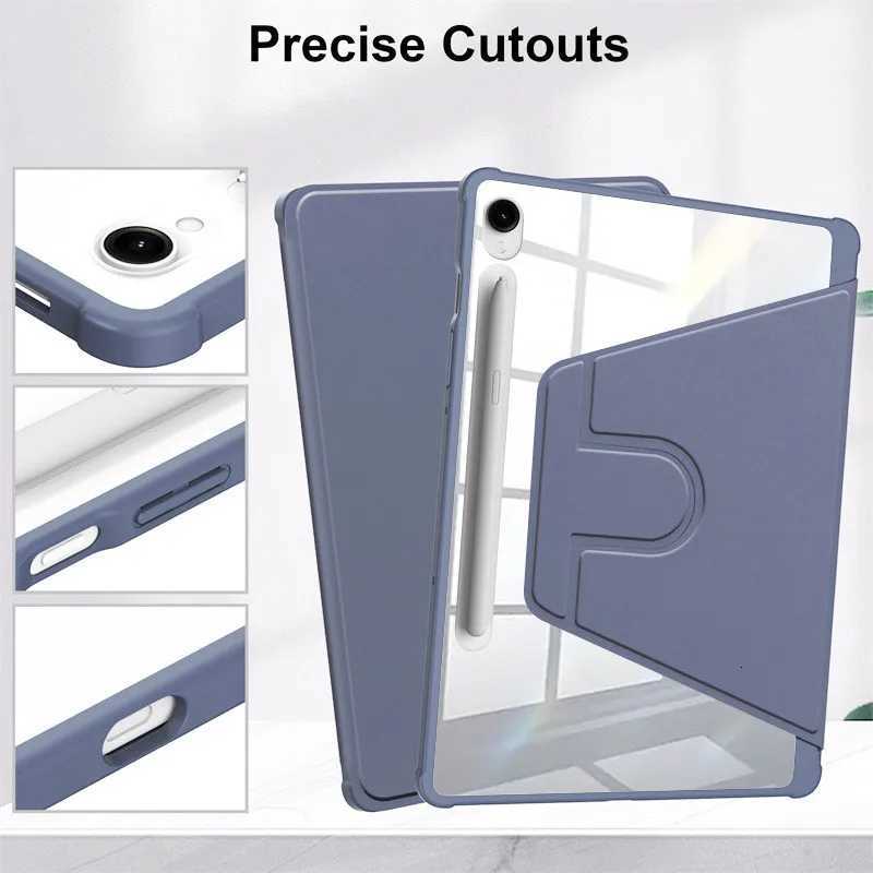 TBTIC Acrylic 720 Rotation Protective Case For Tab A9 S9 S8 S7 Plus 11 FE 109 124 87 A8 105 S6 Lite 104 Flip Cover H251210