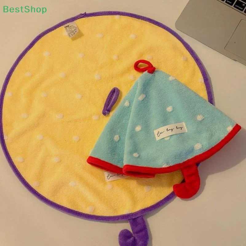 Small Umbrella Hand Towel For Home Kitchen And Bathroom Hanging Coral Fleece Thickened Absorbent Towel C251210