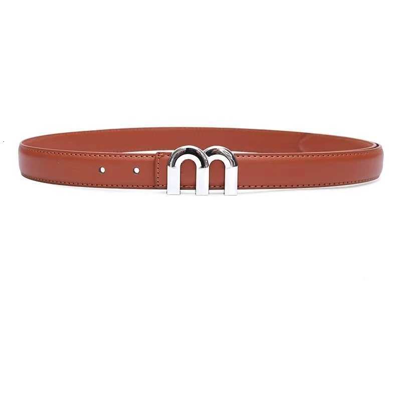 Luxury Womens Belt M Belt High-Quality Silver Buckle is best paired with dress jeans womens belts Y251210