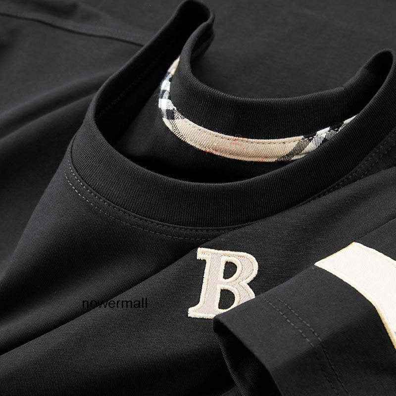 Mens TShirts men designer tshirt mens and womens shirt fashionable letter printed round neck black and white short sleeved t burberrys2 Burberrys burbberys CZEU