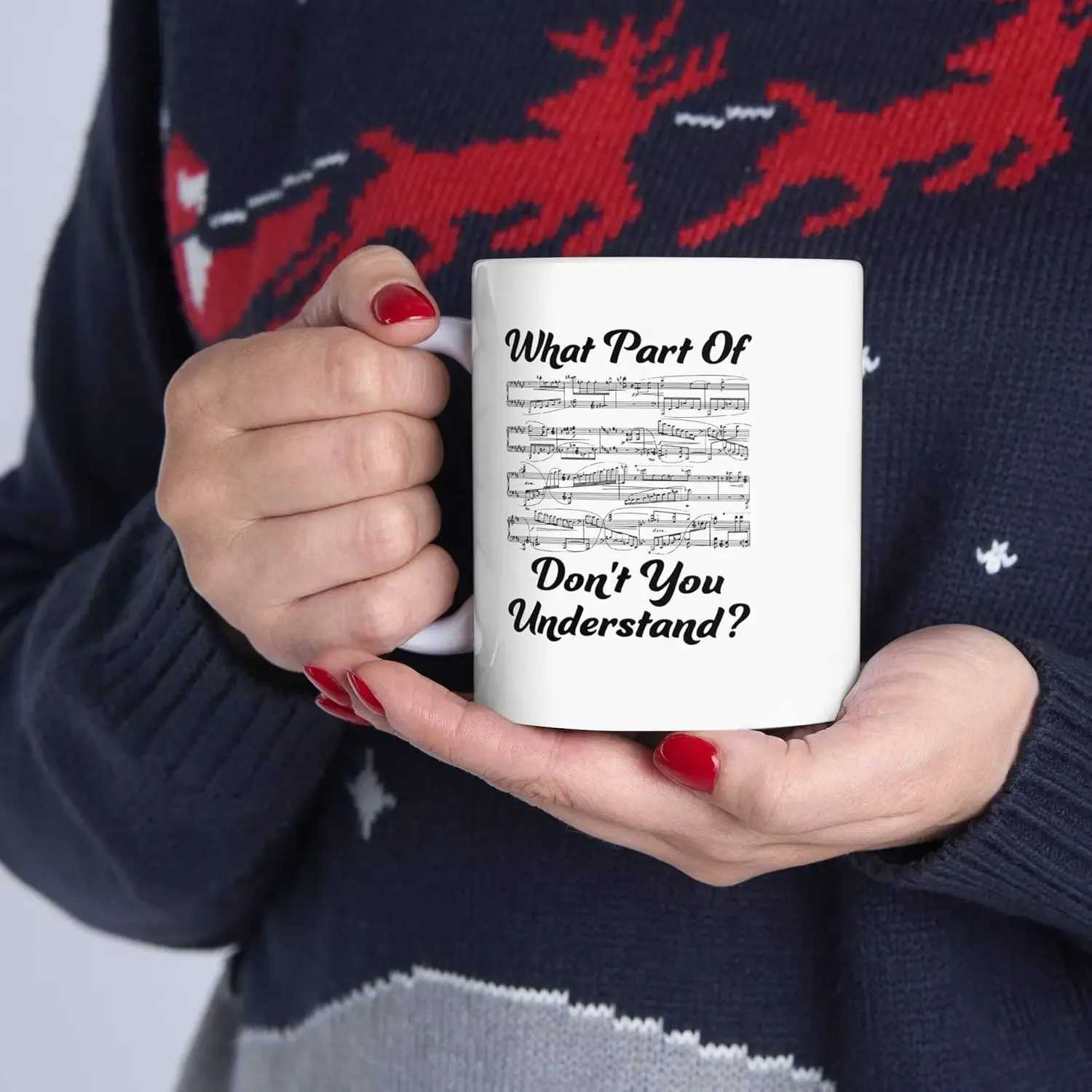 What You Dont Know Music Teacher Holiday Gift Funny Musician Ceramic Cup Sheet Music Coffee Mug White C251210