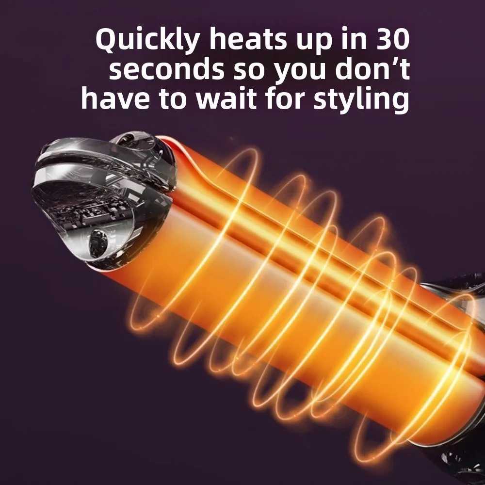 Professional 2 in1 Curler Iron Anti Scalding Plastic Casing Curling Stick Adjustable Temperature Rapid Heating Hair StraightenerT251210