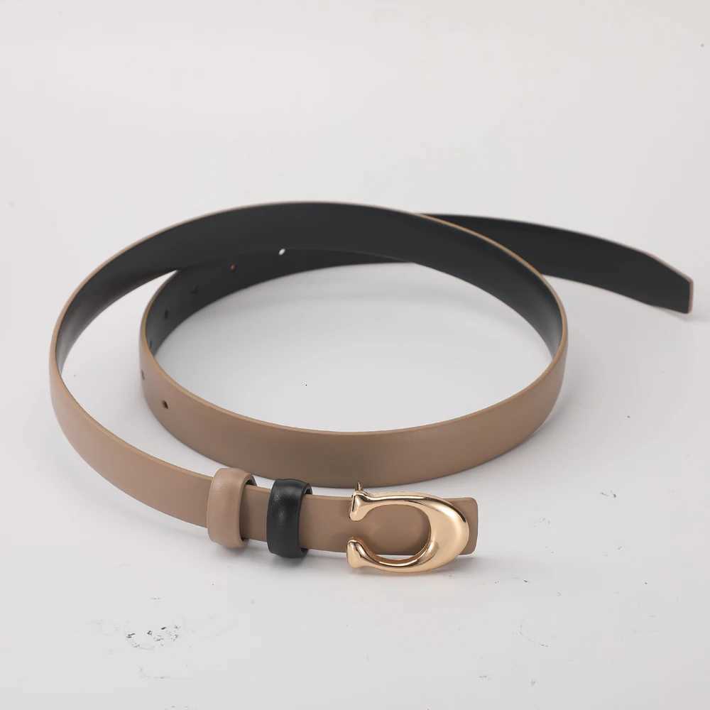 Luxury New Fashion C-shaped Smooth Buckle Durable Belt With Womens Business Casual Soft Belt Trendy Birthday Gift For Women Y251210