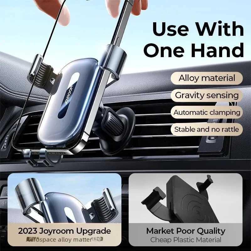 Joyro Car Phone Holder Mount Upgraded Universal Autobile Vehicle Phone Cradle Vent Clip Hands- Phone Mount JR-ZS392 C251210