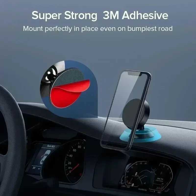 Magnetic Car Phone Holder Mount Dashboard Smartphone Mobile Stand Bracket Cell GPS port in Car For iPhone C251210