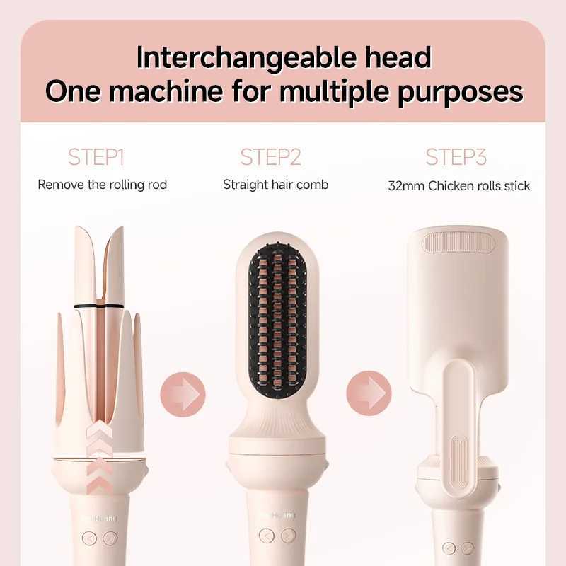 32mm/28mm Automatic Hair Curler - Auto Rotating Ceramic Curling Iron Wand Professional Hair Waver with Interchangeable RollerT251210