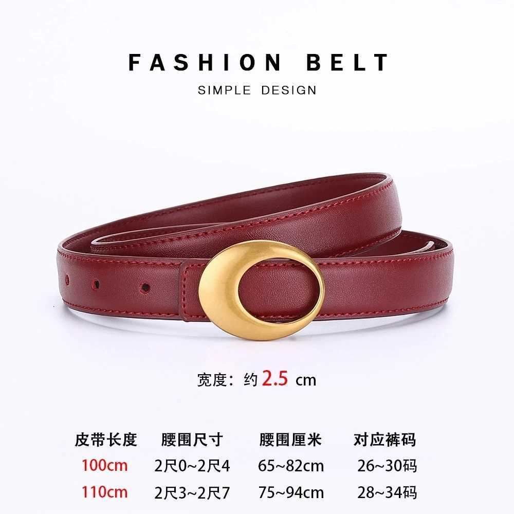Luxury Fashionable womens belt cowhide leather belt for women versatile decoration with a high-end feel trendy Korean-style Y251210