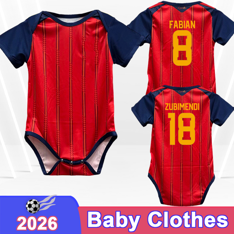 2026 Spain Baby Clothes Soccer Jerseys National Team PAREDES AITANA TERESA MARIONA MARTIN-PRIETO Football Shirts