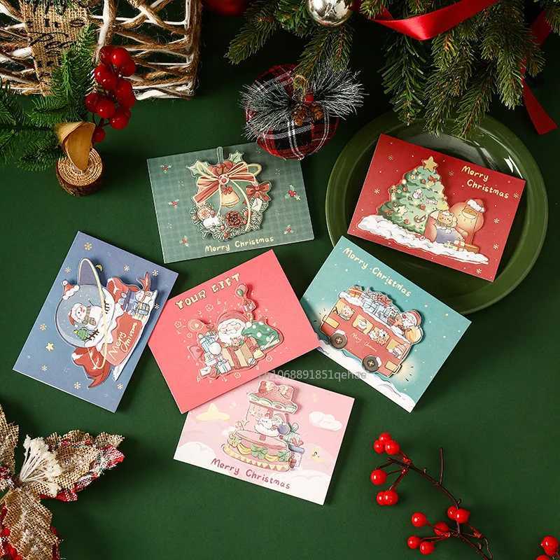 New Christmas Postcards Xmas Greeting Cards Christmas Tree ing Cards Thank You Gift Cards Xmas Navidad New Year Party Decor H251210