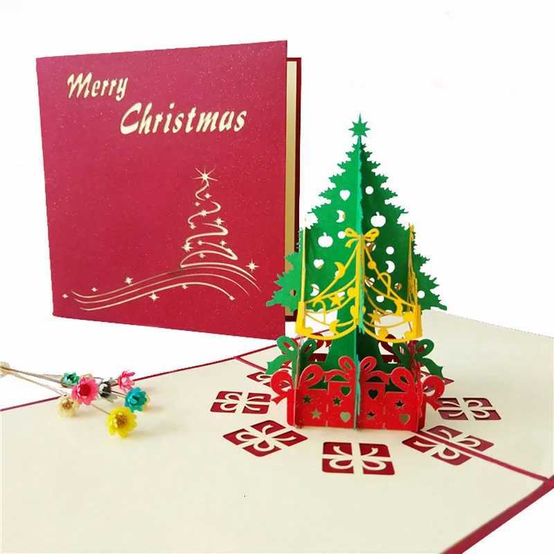 1pcs 3D Up Greeting Cards With Envelope Laser Cut Post Card For Birthday Christmas Vntine Day Party Wedding Decoration H251210