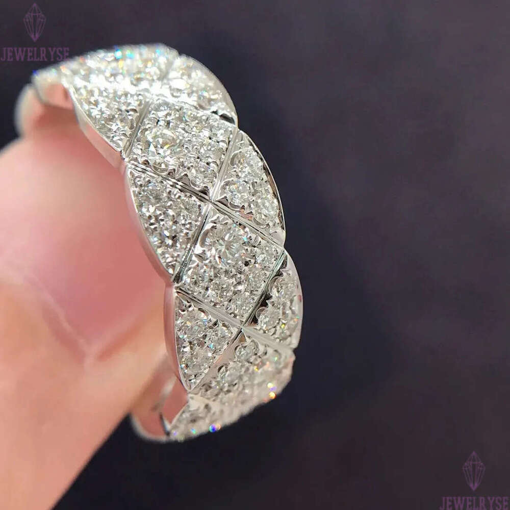 classic rhombus designer moissanite ring for women S925 silver luxury diamond cz zircon simple design engagement rings jewelry wholesale size ajustabl