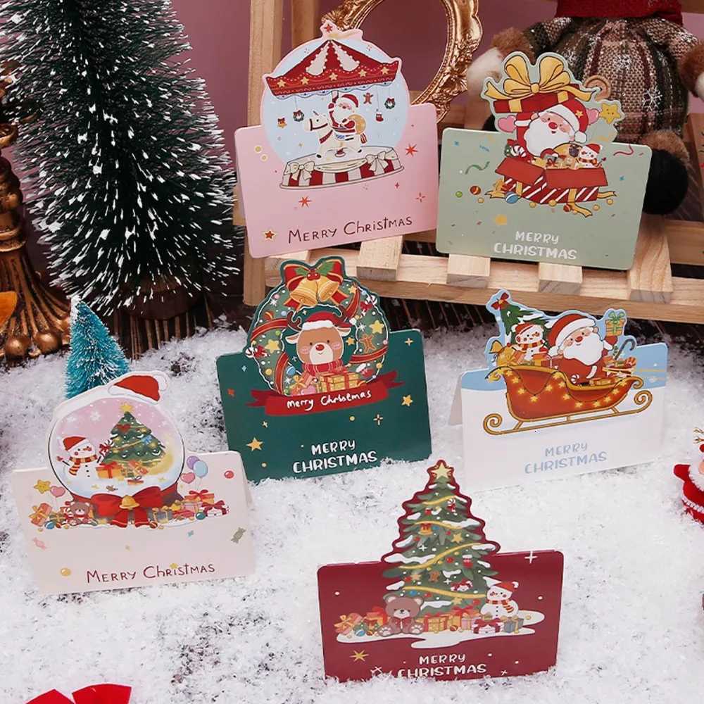 New retro Halloween Christmas Christmas message folding greeting card message Merry Christmas video H251210