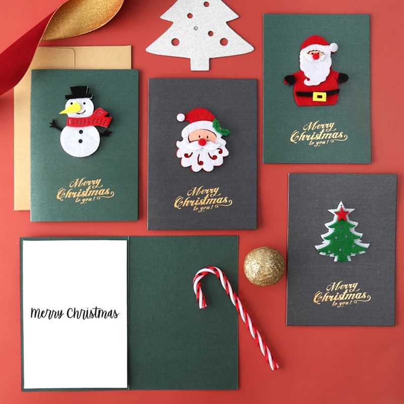 Christmas Cards Festival Holiday Greeting Cards Retro Illustrations Postcard DIY Christmas Scene Background Wall Decorations ZYF H251210