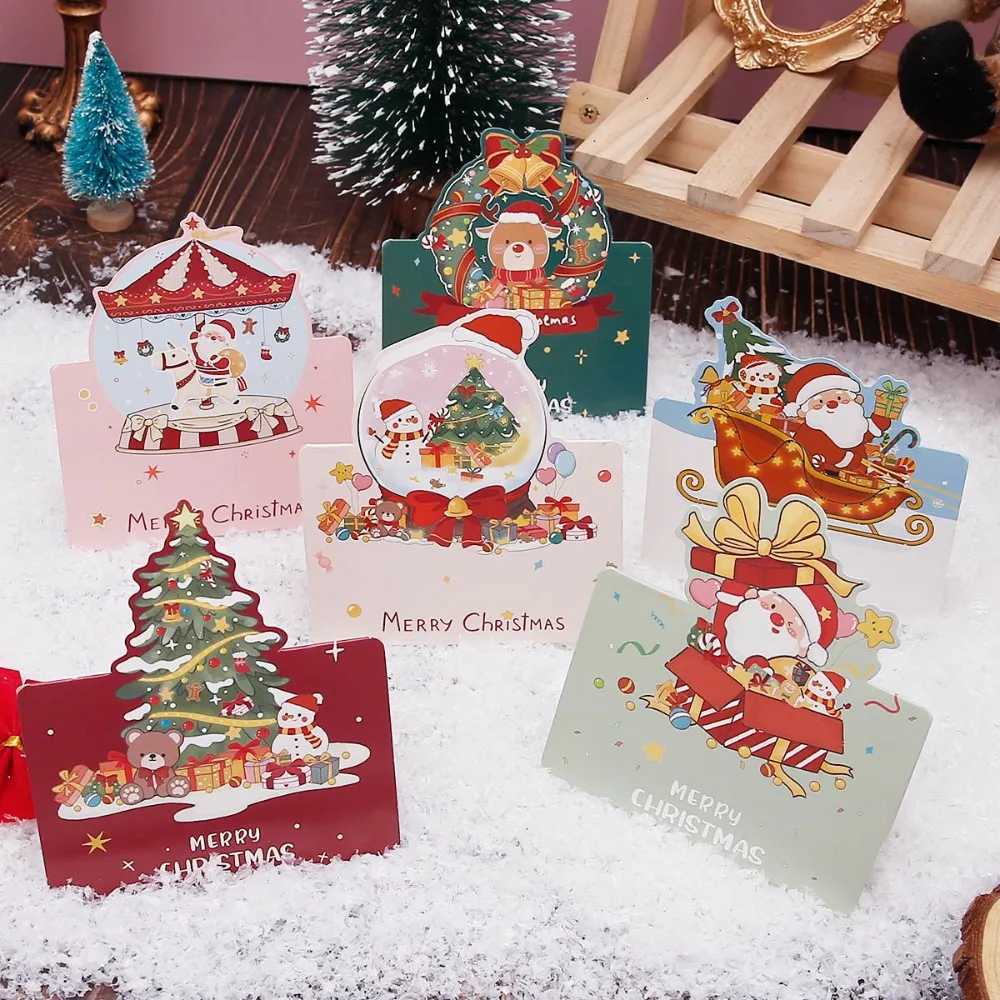 New retro Halloween Christmas Christmas message folding greeting card message Merry Christmas video H251210