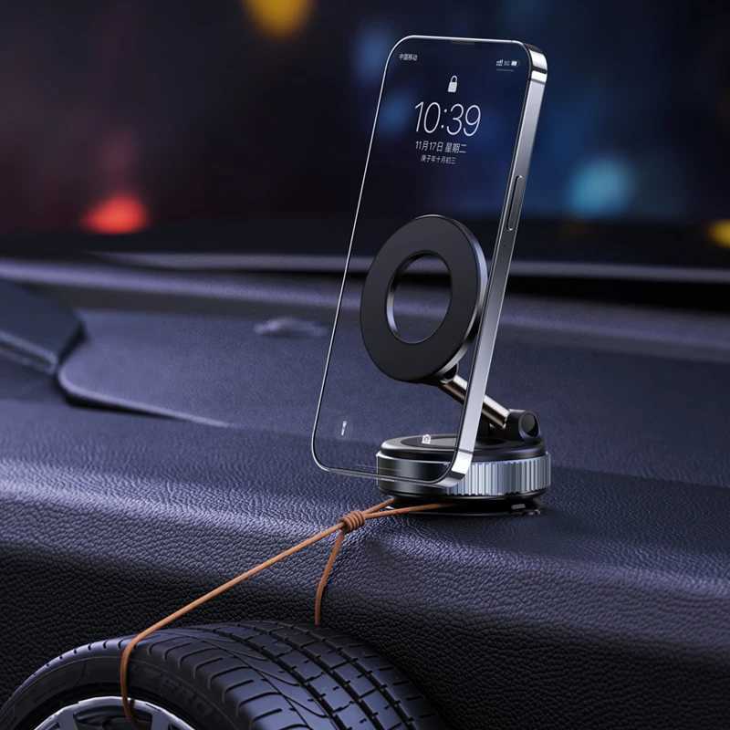 Magnetic Car Phone Holder Suction Cup Vacuum Phone Holder 360 Rotatable and Foldable Phone Holder Suitable for Smartphones C251210
