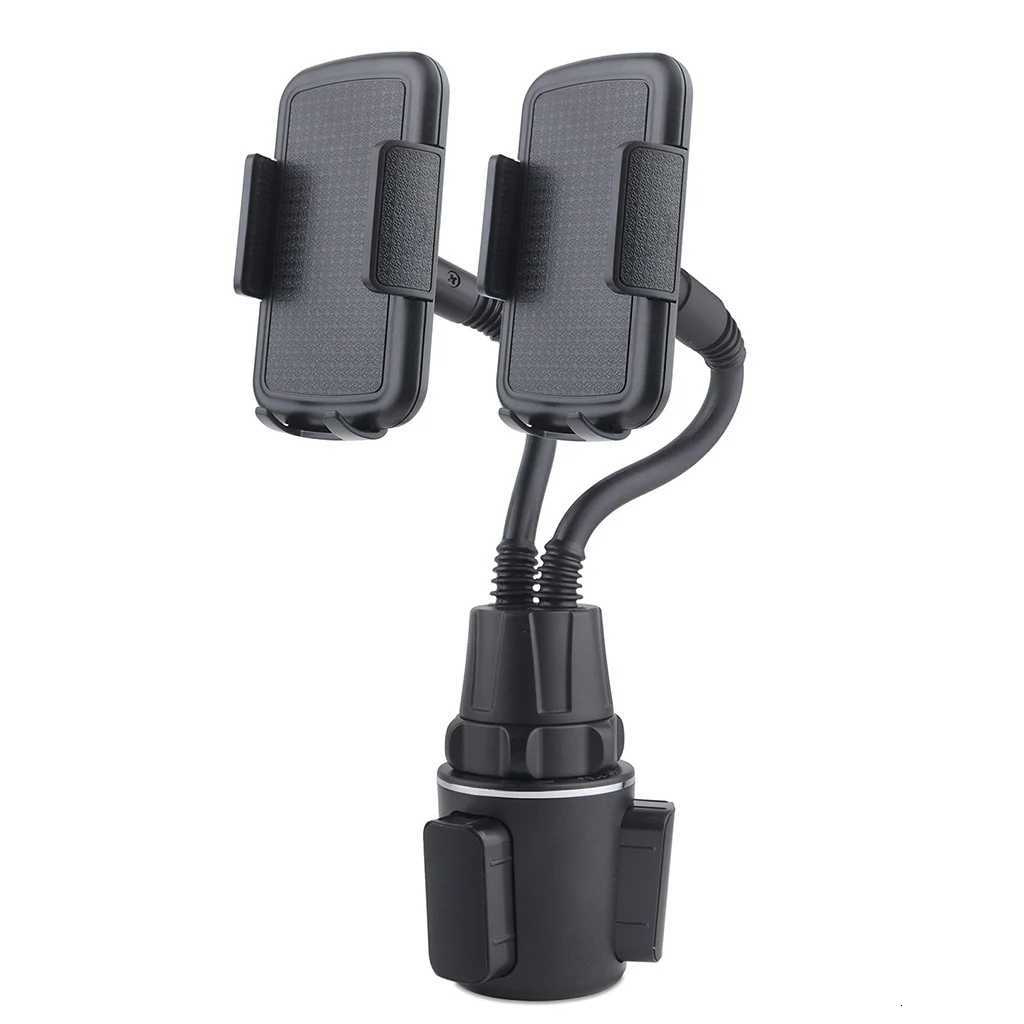 New 360 Degree Car Cup Holder Mobile Phone Mount Adjustable Angle Height Stand for Smart phone 35-67 Cellphone C251210