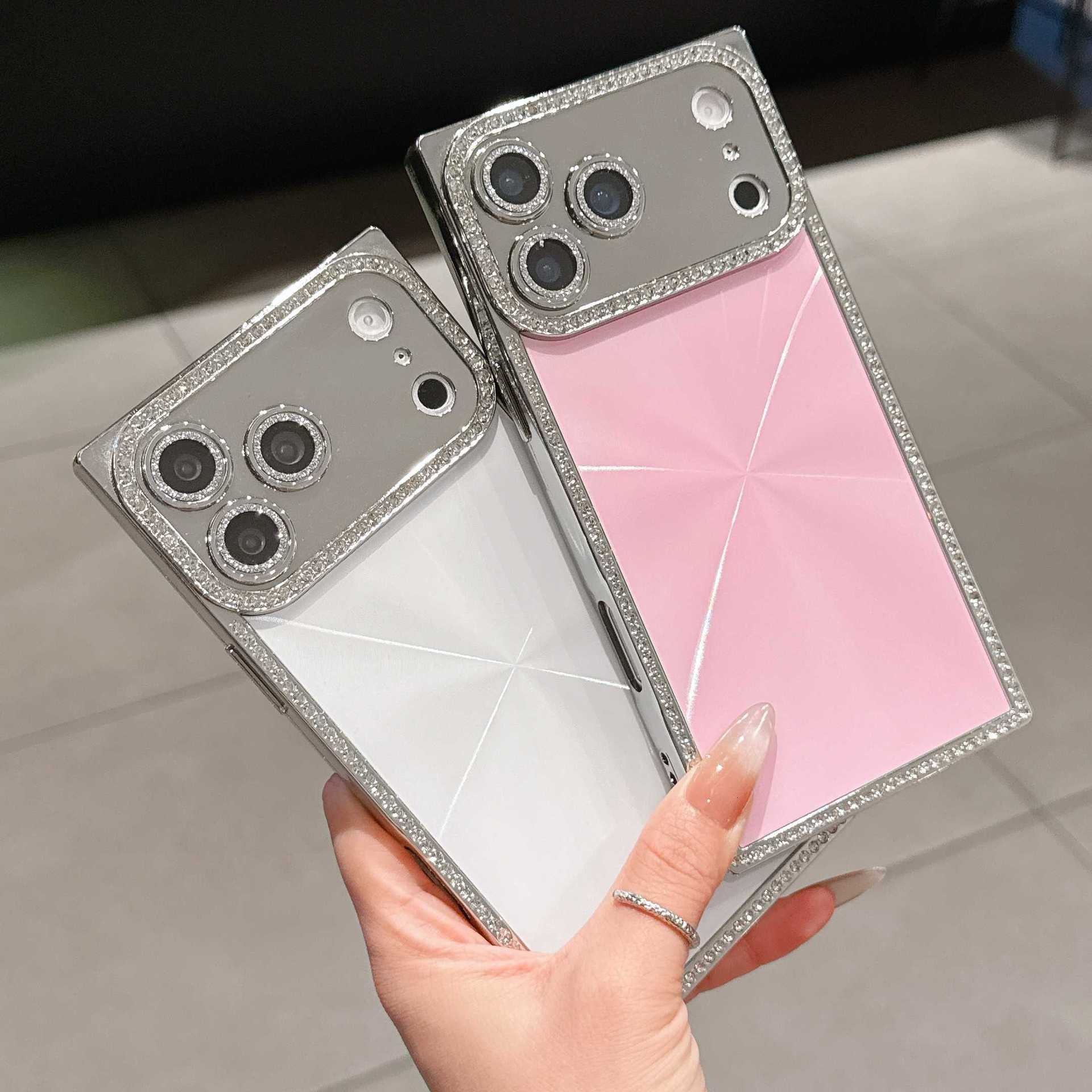 Square Edge Aurora Compatible with iPhone 17 Pro Max Apple 16 Phone Case Luxury 15 Electroplated 14 Protective Cover