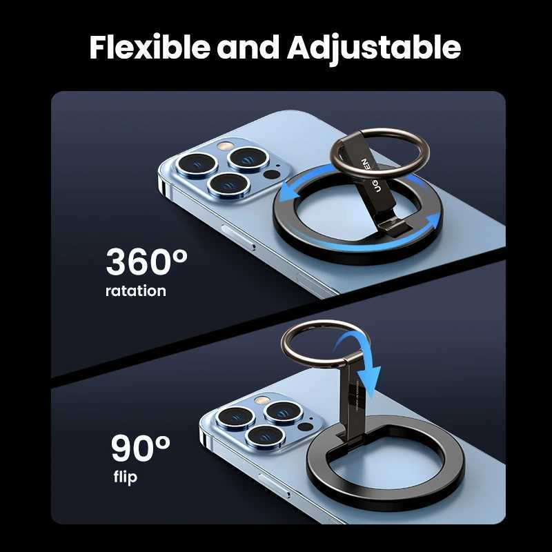 UGREEN Magnetic Phone Ring Holder For iPhone 16 15 14 Pro Aluminum 360 Rotation MobilePhone Stand C251210