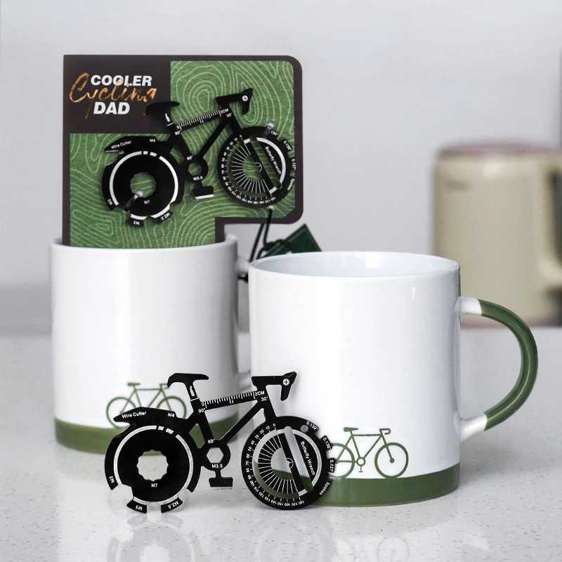 Creative Gift Outdoor Multi Functional Tool Coffee Mug Set Bicycle Design Novelty Cups Perfect Gift Ideas for Dad and Men C251210