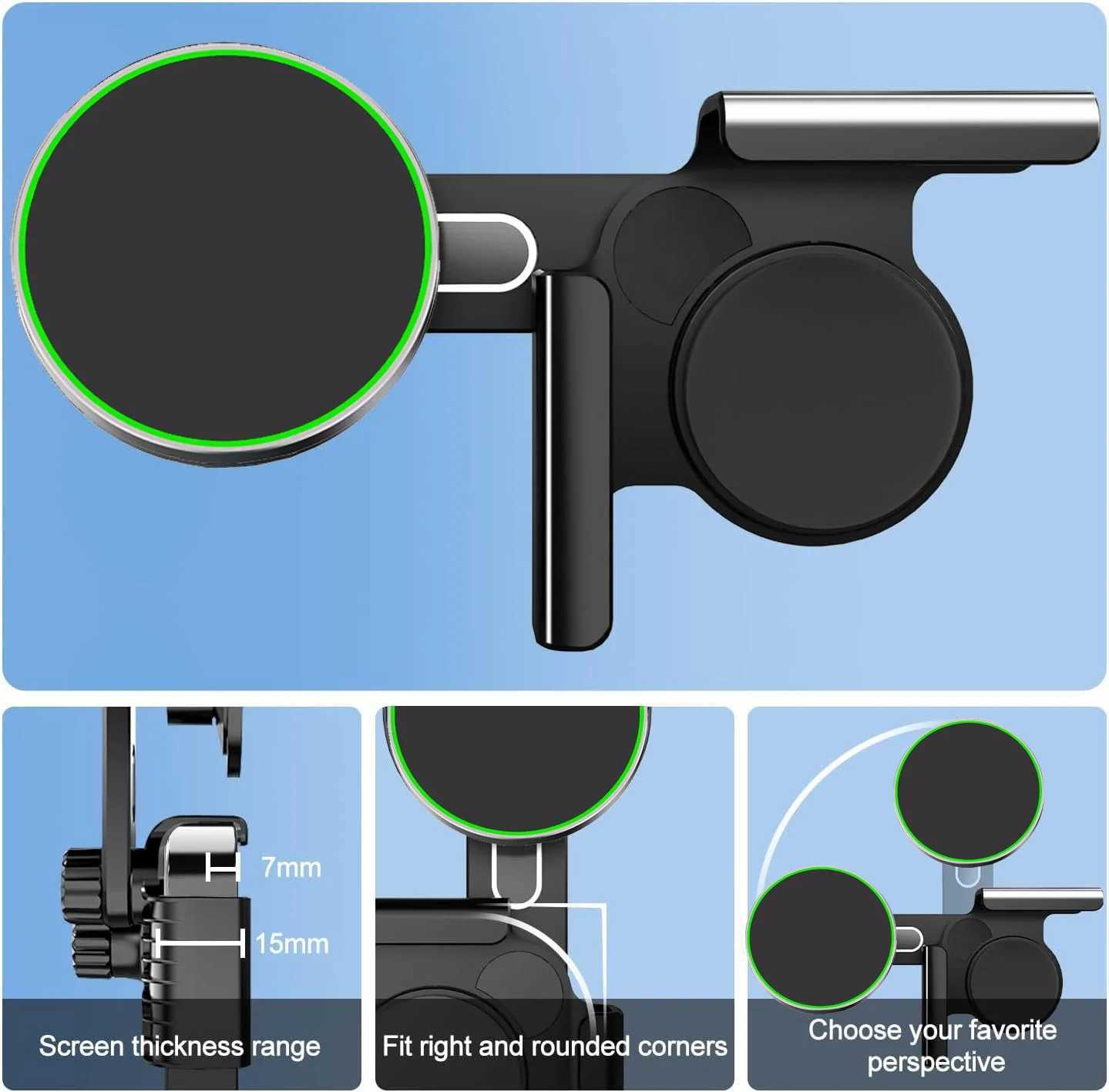 TEEQ Car Phone Holder for Tesla Model 3 Y Highland Mount Adjustable Magnetic Phone Holder Car Sn Side Phone port Frame C251210