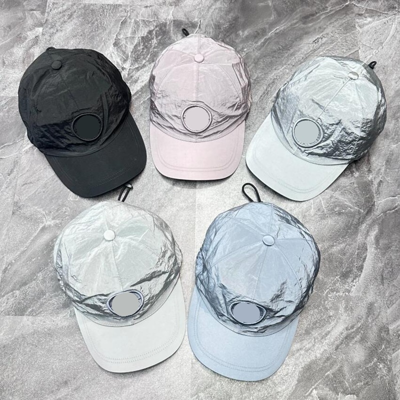 Metal Nylon men hats outdoor casual baseball caps unisex baseball caps grey blue Summer sun hat size free