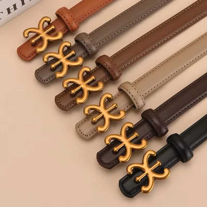 Luxury Designer Belts For Women Brand Trendy Luxury Female Genuine Leather Belt Gold Buckle Waistband Y251210