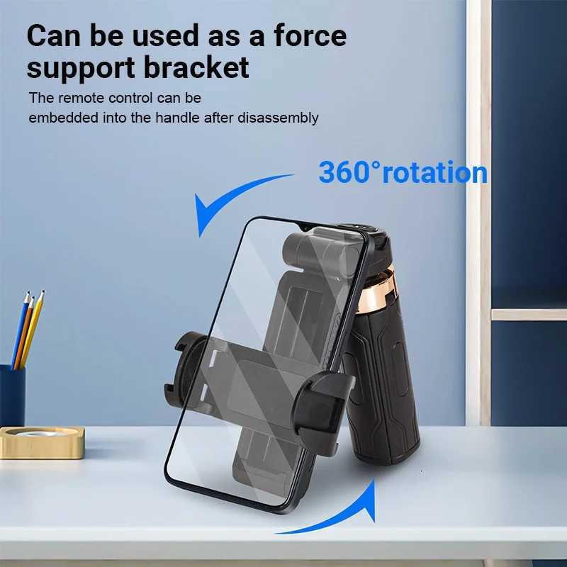 Portable Mini Phone Holder Handle Tripod Selfie Stick Remote Control for Phone Vlog Livestreaming Photography Holder C251210